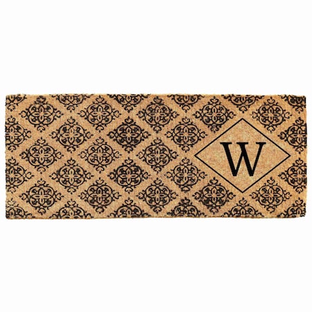 Calloway Mills Monogram Door Mat, Black, Natural, 18 in W x 46 in L 103331846W